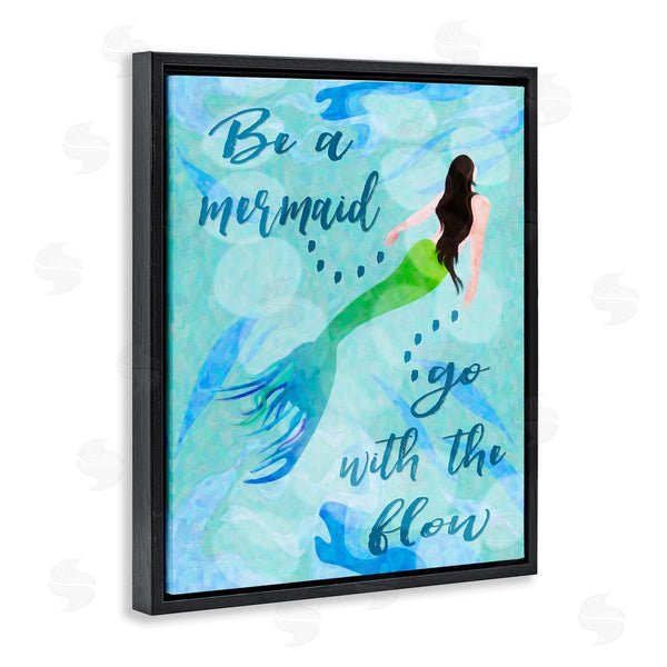 Stupell Industries Graffi*tee Studios | Go With Flow Mermaid Wall Art