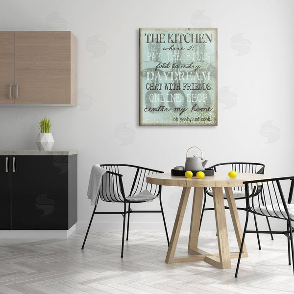 Stupell Industries Graffi*tee Studios | Humorous Kitchen List Sign Vintage Weathered Style Wall Art