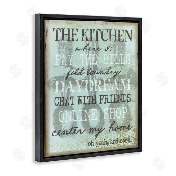 Stupell Industries Graffi*tee Studios | Humorous Kitchen List Sign Vintage Weathered Style Wall Art