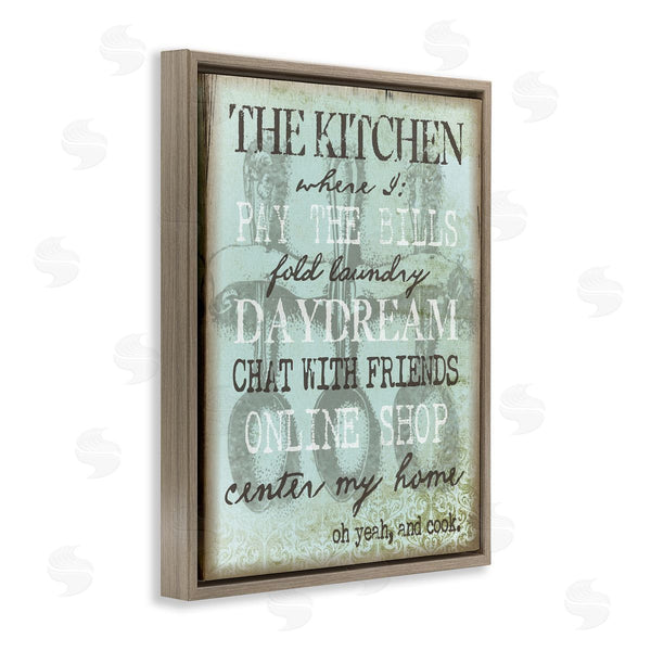 Stupell Industries Graffi*tee Studios | Humorous Kitchen List Sign Vintage Weathered Style Wall Art