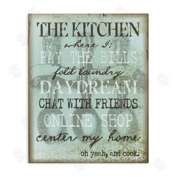 stupell industries Graffi*tee Studios | Humorous Kitchen List Sign Vintage Weathered Style Wall Art