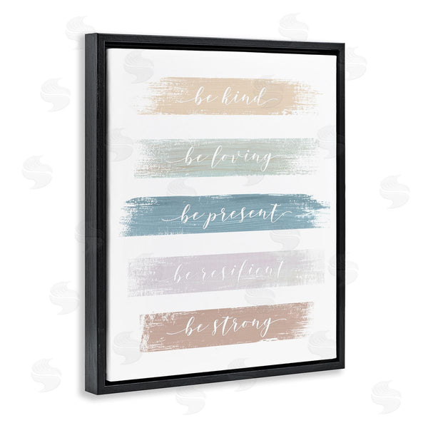 Stupell Industries Graffi*tee Studios | Inspiring Brush Stroke Phrases Be Strong Pastels Wall Art