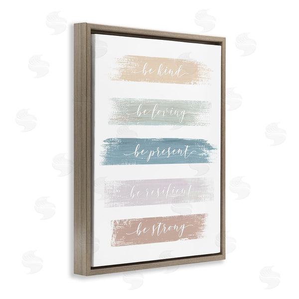 Stupell Industries Graffi*tee Studios | Inspiring Brush Stroke Phrases Be Strong Pastels Wall Art