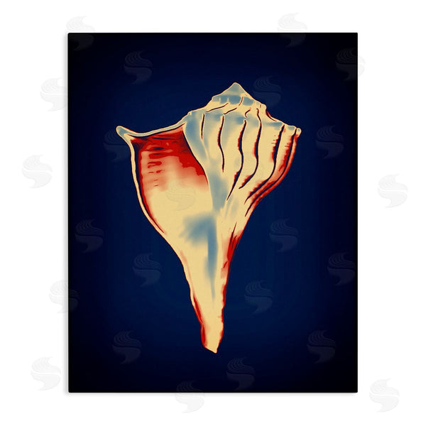 stupell industries Graffi*tee Studios | Lightning Whelk on Blue