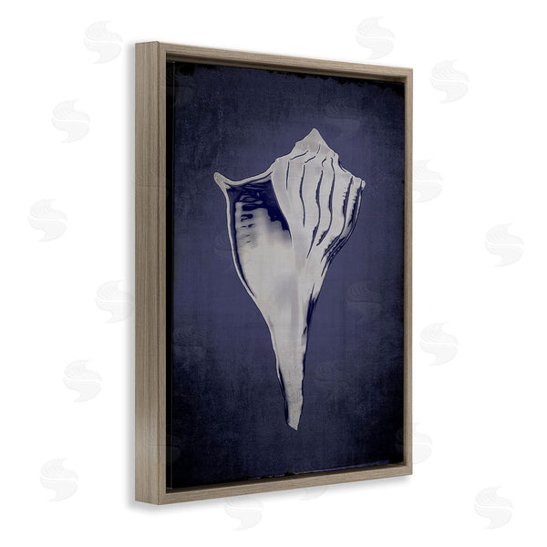 Stupell Industries Graffi*tee Studios | Lightning Whelk On Indigo