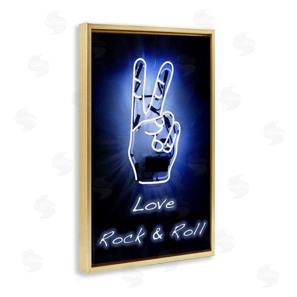 Stupell Industries Graffi*tee Studios | Love Rock & Roll Neon