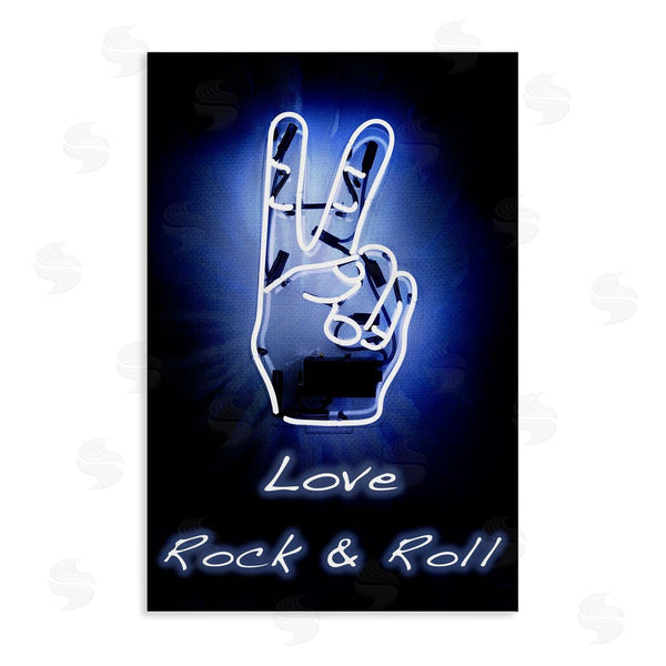 stupell industries Graffi*tee Studios | Love Rock & Roll Neon