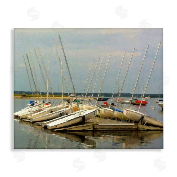 stupell industries Graffi*tee Studios | Maritime Docked Boats Wall Art