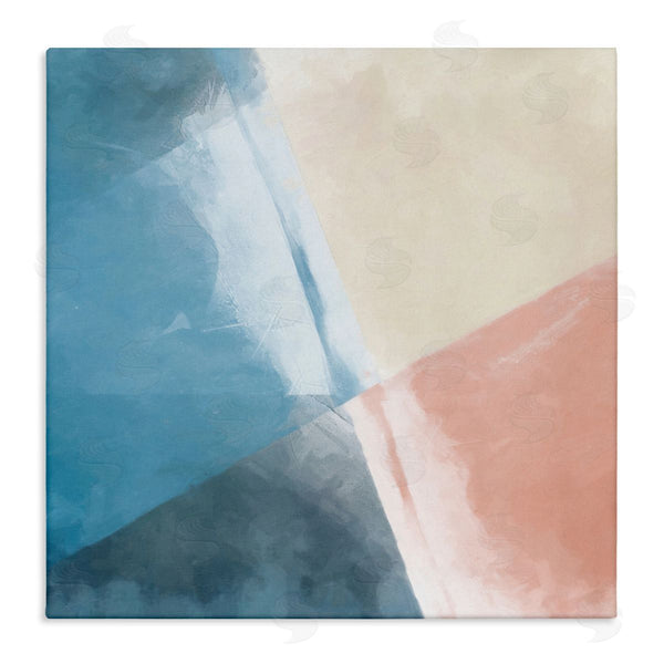 stupell industries Graffi*tee Studios | Modern Angled Shapes Pale Pink Blue Design Wall Art