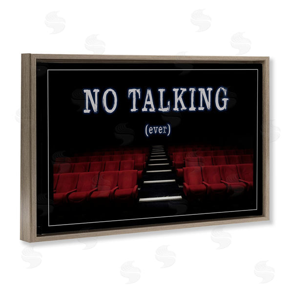Stupell Industries Graffi*tee Studios | No Talking Move Theater