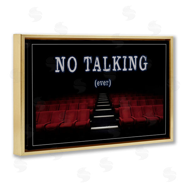 Stupell Industries Graffi*tee Studios | No Talking Move Theater