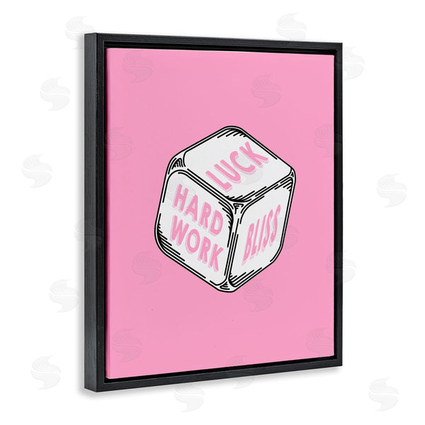 Stupell Industries Graffi*tee Studios | Pastel Pink Lucky Dice