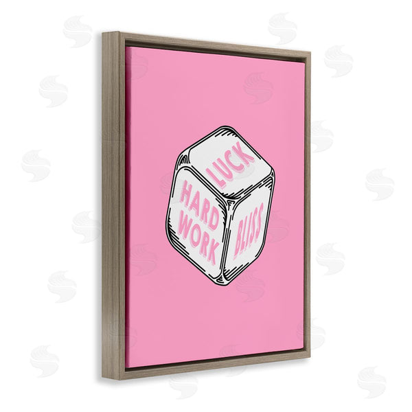 Stupell Industries Graffi*tee Studios | Pastel Pink Lucky Dice