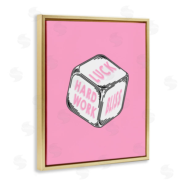 Stupell Industries Graffi*tee Studios | Pastel Pink Lucky Dice