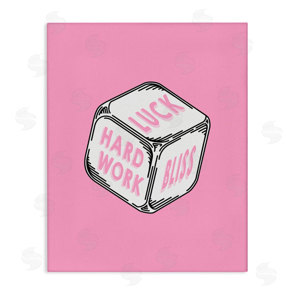 stupell industries Graffi*tee Studios | Pastel Pink Lucky Dice