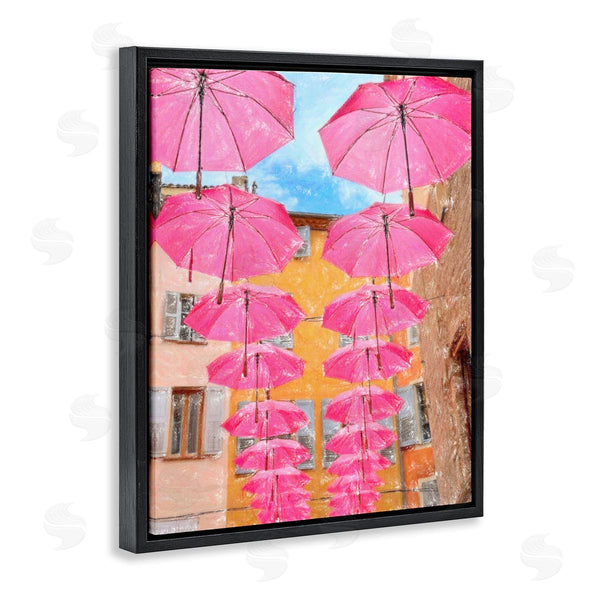 Stupell Industries Graffi*tee Studios | Pink Umbrellas In Town