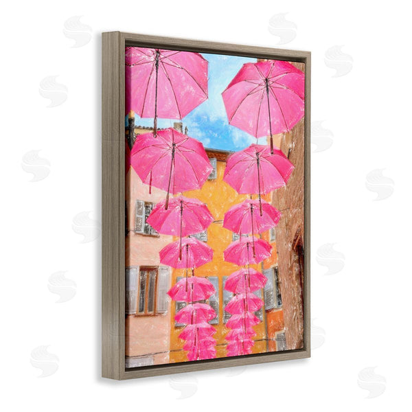 Stupell Industries Graffi*tee Studios | Pink Umbrellas In Town