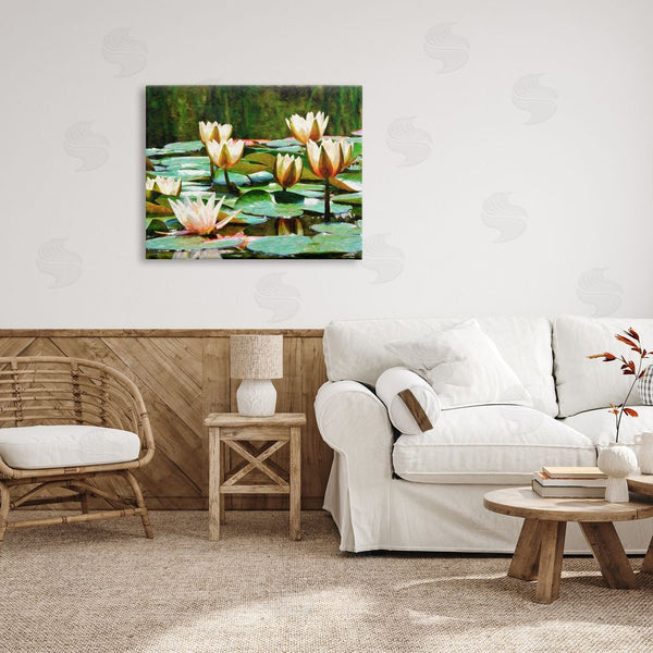 Stupell Industries Graffi*tee Studios | Pond Lilies Blooming Wall Art