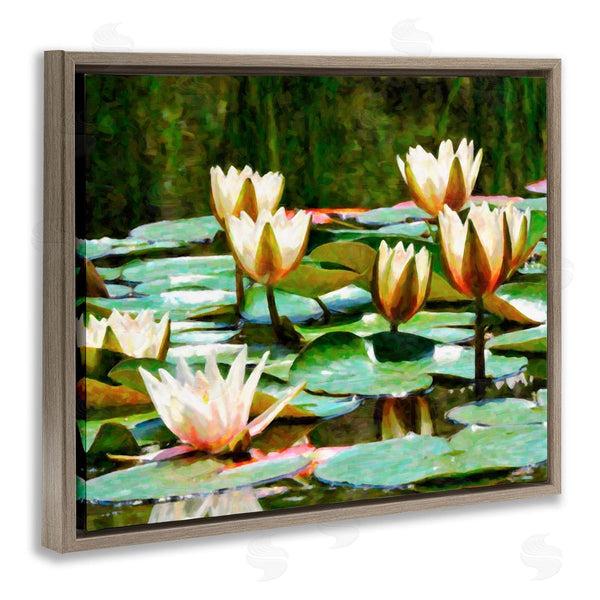 Stupell Industries Graffi*tee Studios | Pond Lilies Blooming Wall Art