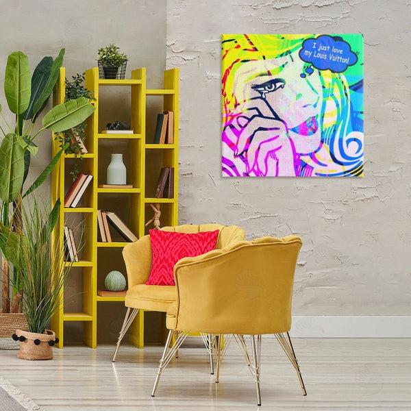 Stupell Industries Graffi*tee Studios | Pop Comic Style Glam Wall Art
