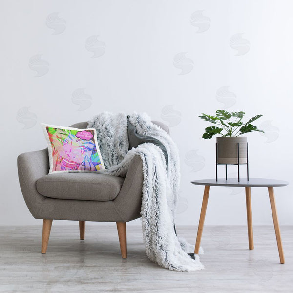 Stupell Industries Graffi*tee Studios | Pop Style Fashionista Printed Throw Pillow