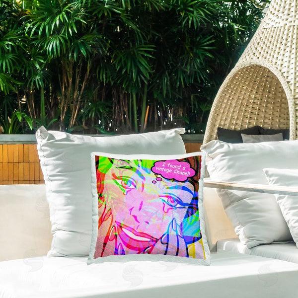 Stupell Industries Graffi*tee Studios | Pop Style Fashionista Printed Throw Pillow