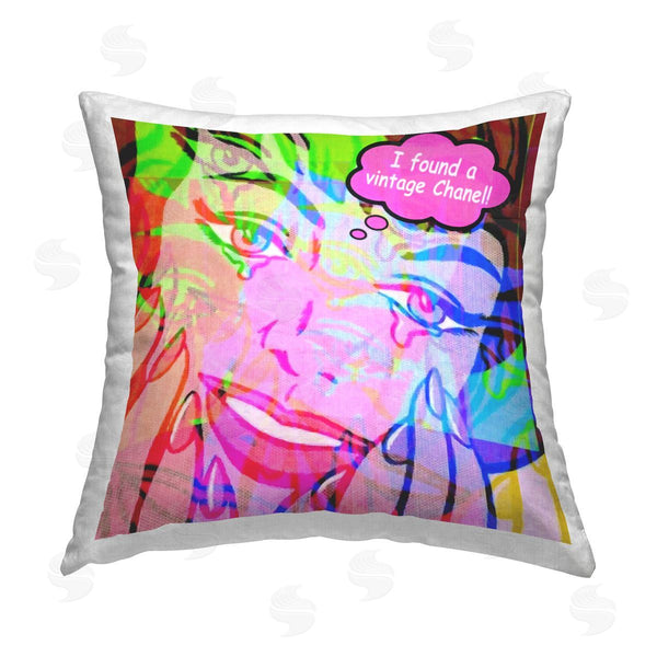 stupell industries Graffi*tee Studios | Pop Style Fashionista Printed Throw Pillow