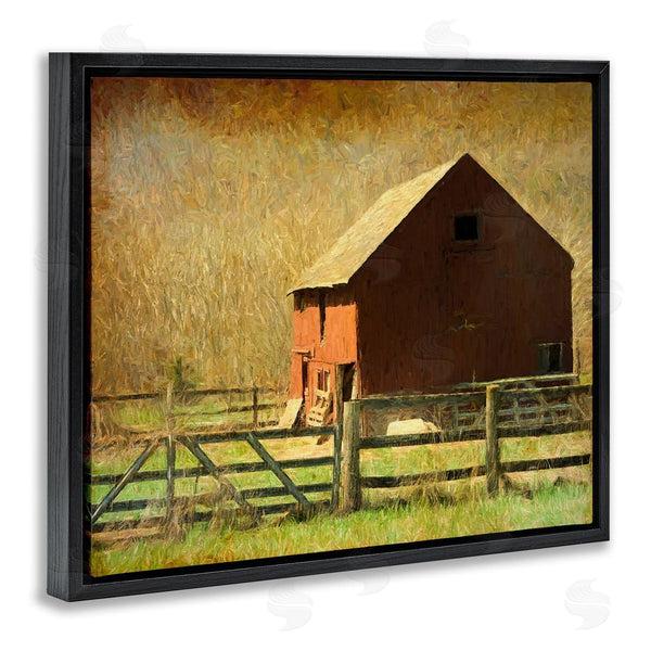 Stupell Industries Graffi*tee Studios | Red Barn Distressed Pattern Wall Art