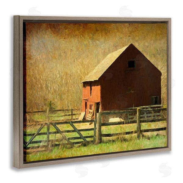 Stupell Industries Graffi*tee Studios | Red Barn Distressed Pattern Wall Art