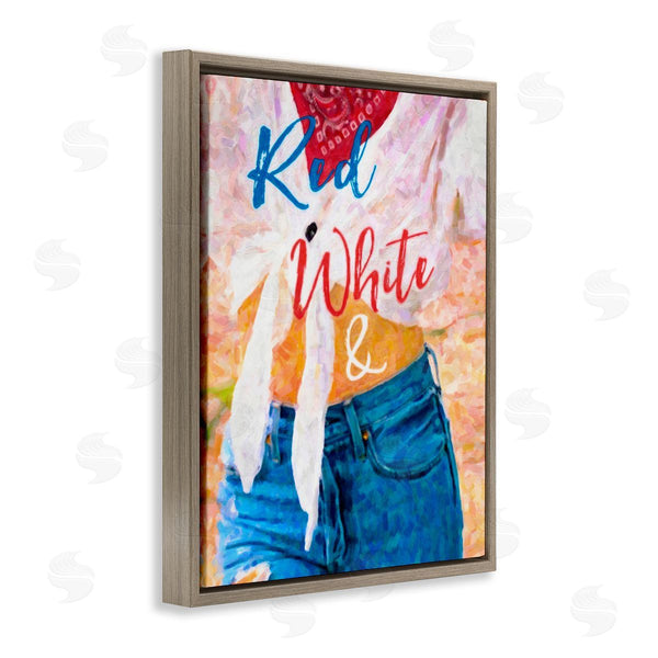 Stupell Industries Graffi*tee Studios | Red White & Blue Patriotic American Celebration Wall Art