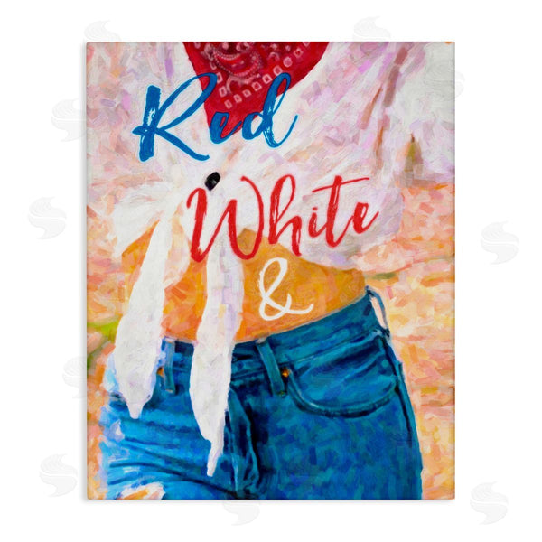 stupell industries Graffi*tee Studios | Red White & Blue Patriotic American Celebration Wall Art