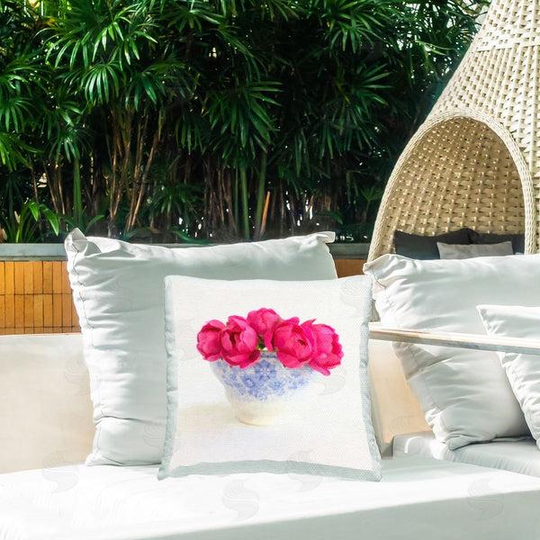 Stupell Industries Graffi*tee Studios | Roses In White Pottery Printed Throw Pillow