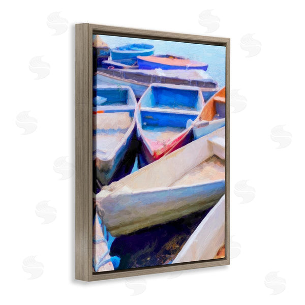 Stupell Industries Graffi*tee Studios | Rowboats At Dock Painting Wall Art