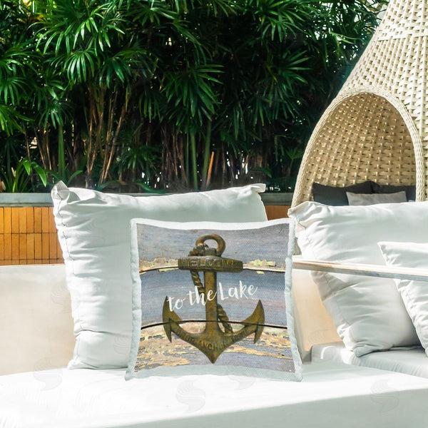 Stupell Industries Graffi*tee Studios | Rustic To The Lake Printed Throw Pillow