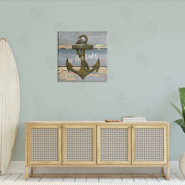 Stupell Industries Graffi*tee Studios | Rustic Welcome Anchor Wall Art