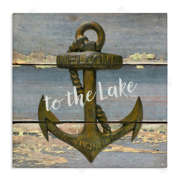 stupell industries Graffi*tee Studios | Rustic Welcome Anchor Wall Art