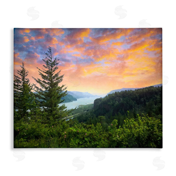 stupell industries Graffi*tee Studios | Scenic Overlook at Sunset Wall Art