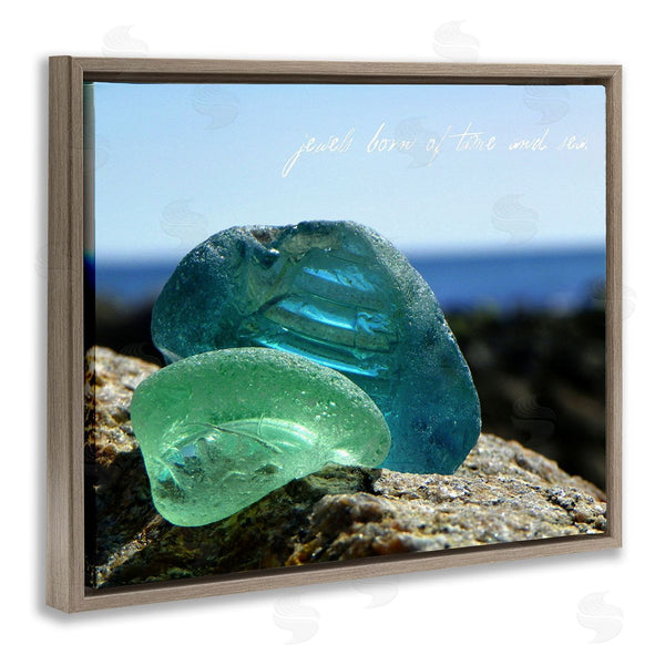Stupell Industries Graffi*tee Studios | Sea Glass Photography Phrase Wall Art