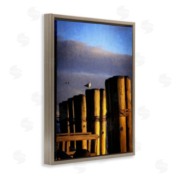Stupell Industries Graffi*tee Studios | Seagull Perched On Pier Wall Art