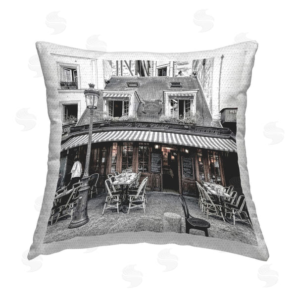 Stupell Industries Graffi*tee Studios | Sidewalk Café Bistro Printed Throw Pillow