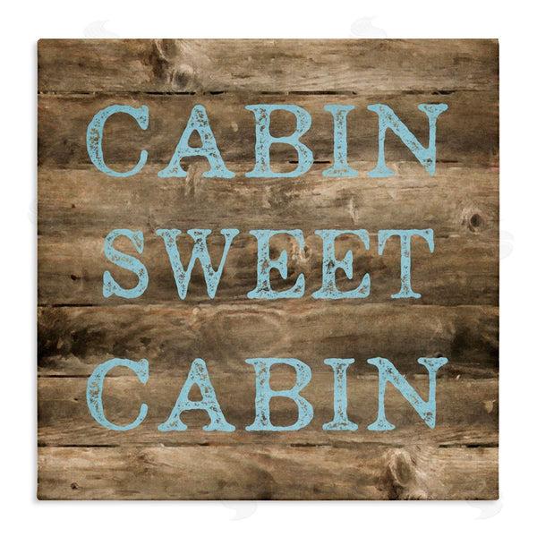 stupell industries Graffi*tee Studios | Sweet Cabin Distressed Rustic Wall Art