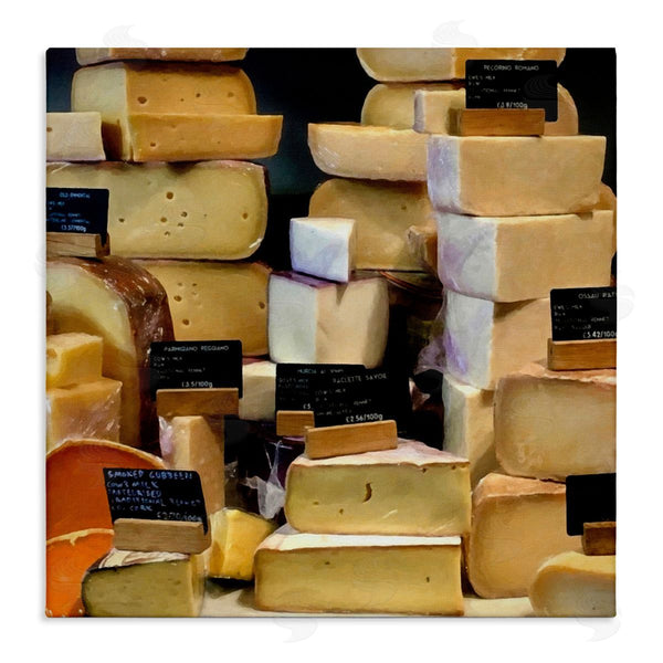 stupell industries Graffi*tee Studios | Various Cheeses Still Life Wall Art