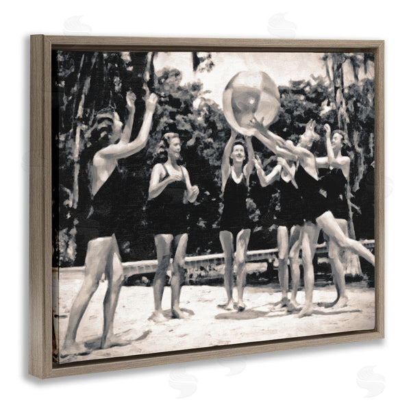 Stupell Industries Graffi*tee Studios | Vintage Beach Girls Wall Art
