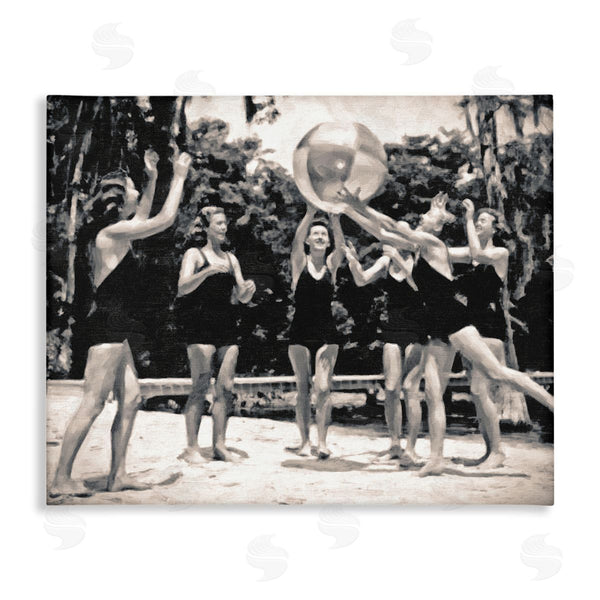 stupell industries Graffi*tee Studios | Vintage Beach Girls Wall Art