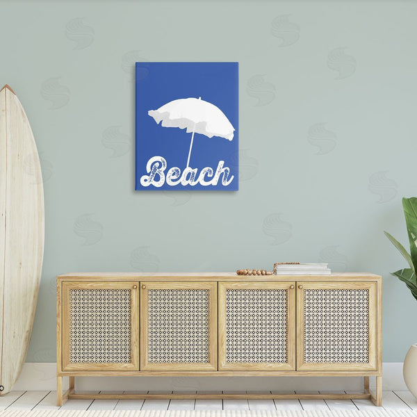 Stupell Industries Graffi*tee Studios | Vintage Beach Umbrella Wall Art