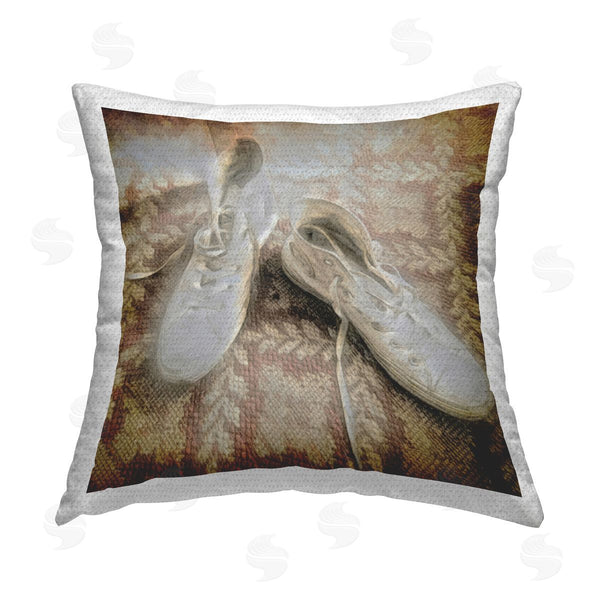 Stupell Industries Graffi*tee Studios | Vintage Classic High Tops Printed Throw Pillow