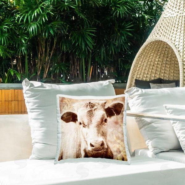Stupell Industries Graffi*tee Studios | Vintage Country Calf Printed Throw Pillow