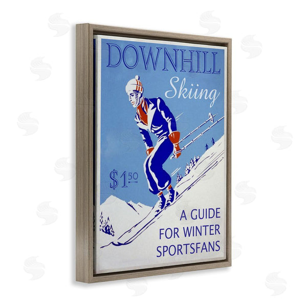 Stupell Industries Graffi*tee Studios | Vintage Downhill Skiing
