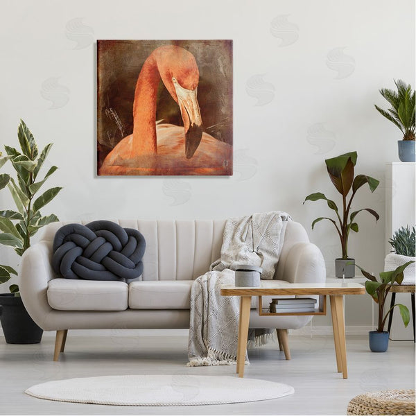 Stupell Industries Graffi*tee Studios | Vintage Flamingo Animal Portrait Wall Art