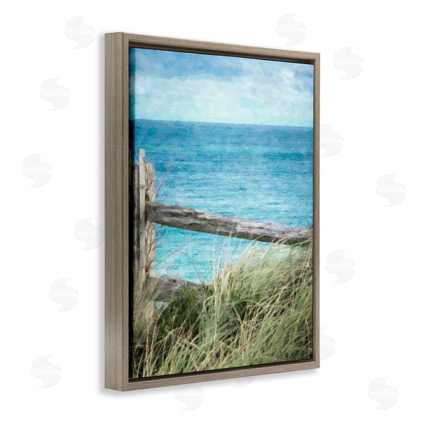 Stupell Industries Graffi*tee Studios | Waterfront Beach Fence Wall Art